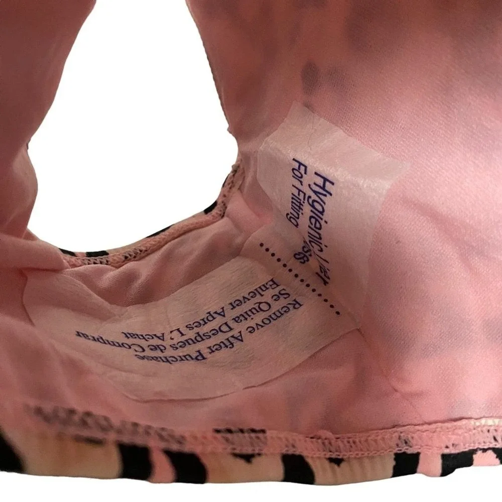 JUSTICE UPF 50‎ Uv Protection Girls' swimsuit Leopard Pink Size 14 Animal Print